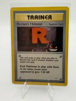 Pokemon Rocket's Hideout Trainer Card Neo Revelation 63/64 Uncommon English - Image 3