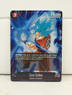 Dragon Ball Super Fusion World Awakened Pulse - Son Goku SR Card FB01-015 ~ NM - Image 3