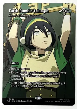 Earth Rumble Triumph - MTG ATLA Eternal (TLE 044) - Borderless Non-Foil - Image 1