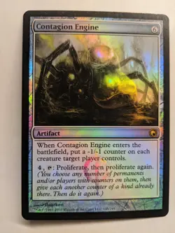 1x FOIL Contagion Engine NM - Scars of Mirrodin NM Magic MTG EDH x1 - Image 1