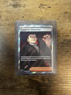 Giovanni's Charisma SR 197/165 Ultra Rare Pokemon Scarlet & Violet 151 - Image 3