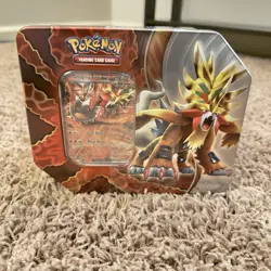 Pokemon TCG Paradox Destinies Collectors Tin Gouging Fire ex Sealed. - Image 1