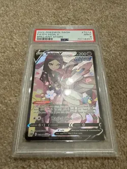 PSA 9 Sylveon V (87685024) - TG14/TG30 - Brilliant Stars Graded Pokemon - Image 1