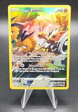 Pokemon Galarian Zapdos SWSH283 Sword & Shield Black Star Promo Crown Zenith C - Image 1