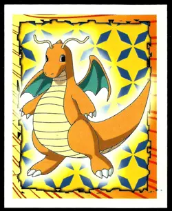 POKEMON SERIES 1, MERLIN TOPPS STICKER # 149, DRAGONITE, YEAR 1999 - Image 1