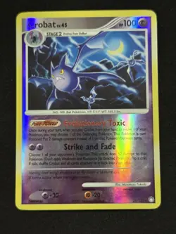Crobat #23/123 - Pokemon TCG - Mysterious Treasures - Rare - Reverse Holo - LP - Image 1