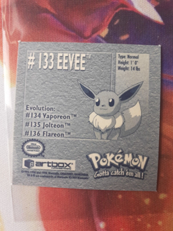 Eevee #133 1999 Artbox Pokemon Sticker LP - Image 2