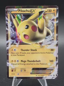 Pikachu EX XY174 Black Star Promo Black Star RARE Holo Pokemon Card - Image 1