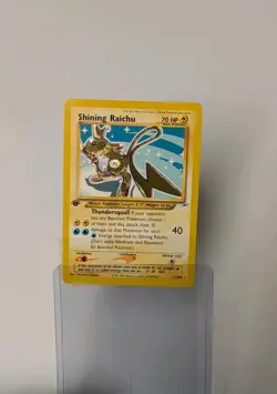 Pokemon TCG Shining Raichu 111/105 Neo Destiny 1st Edition - Image 1