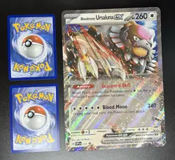 JUMBO Bloodmoon Ursaluna ex 177 Black Star Promo Oversized Holo Pokemon - Image 1