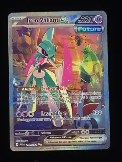 Iron Valiant ex 249/182 Pokemon SV04: Paradox Rift 🔥🔥🔥 - Image 1