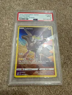 2022 POKEMON SWORD & SHIELD BRILLIANT STARS #TG05 FULL ART/ZEKROM PSA 9 - Image 1