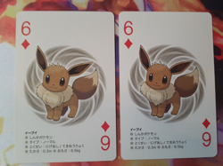 Pair of Eevee 6 of Diamonds 2012 White + Black Kyurem 2 Poker Playing Cards NM - Image 1