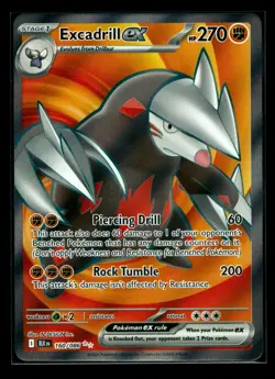 Excadrill ex - 160/086 - Secret Rare NM, English Pokemon Black Bolt - Image 1