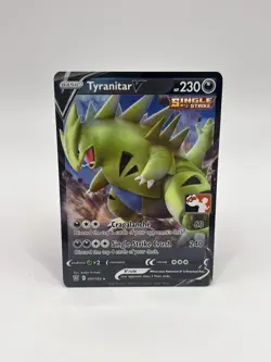 Tyranitar V 097/163 Prize Pack Series 1 Ultra Rare Pokemon Card - Image 1