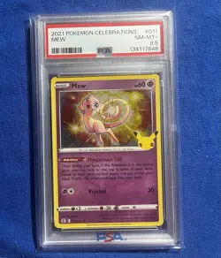 2021 Pokemon Celebrations Mew #011 PSA 8.5 - Image 1