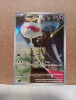Pokemon Chimecho Illustration Rare 179/167 2024 Twilight Masquerade NM - Image 1