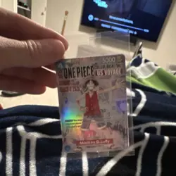 Bandai Namco One Piece CCG Monkey D. Luffy Leader Promo Holo Card 5000 Power - Image 1