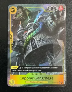 One Piece Card Game TCG English Capone "Gang" Bege OP04-100 Alt Art Near Mint NM - Image 1
