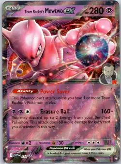 Team Rocket's Mewtwo ex Holofoil SV: Scarlet & Violet Promo Cards #216 NM - Image 1