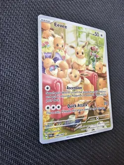 Pokemon Eevee Holo TCG Card 188/167 Sv06 Twilight Masquerade - Image 2
