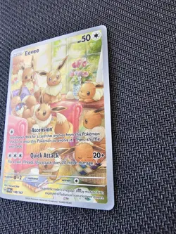 Pokemon Eevee Holo TCG Card 188/167 Sv06 Twilight Masquerade - Image 3