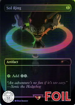 MTG Sol Ring (Sonic) (Rainbow) (2093) | NM Foil | Secret Lair Sonic {SLD} - Image 1