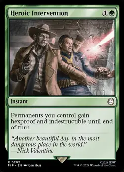 1x Heroic Intervention NM Eng MTG - Fallout - Image 1