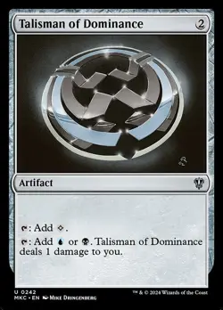NM Talisman of Dominance, MTG, Murders at Karlov Manor, Magic the Gathering, 242 - Image 1