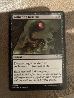Withering Torment MTG Regular NM (Unplayed) Duskmourn Free Shipping - Image 1