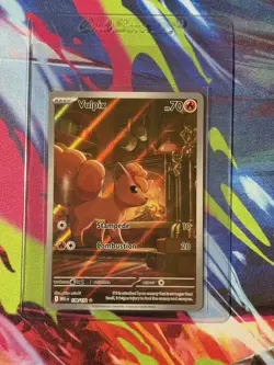 Pokemon TCG Vulpix 138/132 Me01: Mega Evolution Holo Illustration Rare - Image 1