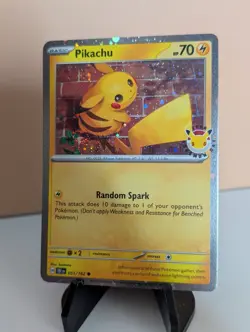 Pikachu 051/162 Stamped 2026 Pokemon Day 30th Anniversary Promo TCG - Image 1