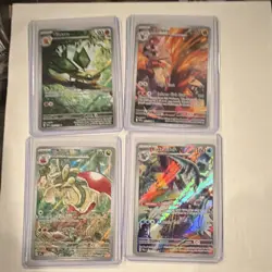 Pokemon TCG Holo Card Lot Leafeon Flapple Blaziken Bastiodon - 4 Cards - Image 1