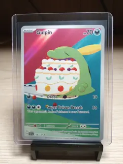 Pokemon TCG Gulpin 154/142 Stellar Crown Illustration Rare M/NM - Image 1