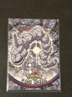 2000 Topps Pokemon TV Animation Edition Onix #95 Blue Topps Logo NM-MT - Image 1