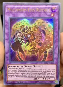 Yugioh Millennium Eyes Restrict LED2-EN003 Ultra Rare 1st Ed VLP w/Tracking - Image 1