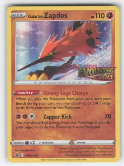 SWSH: Sword & Shield Promo Cards #SWSH124 Galarian Zapdos - Image 1