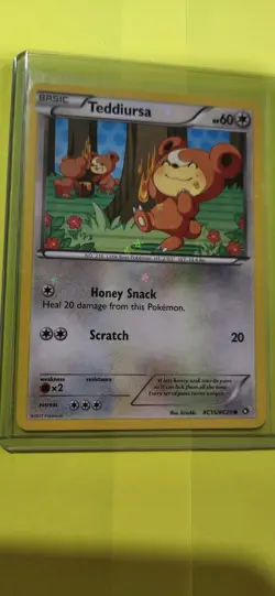 Teddiursa RC15/RC25 - Legendary Treasures Radiant Collection Pokemon Card - Image 1