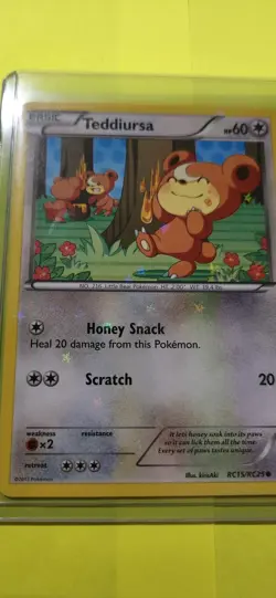 Teddiursa RC15/RC25 - Legendary Treasures Radiant Collection Pokemon Card - Image 2