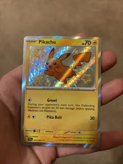 Pokemon Pikachu 131/091 SV: Paldean Fates Holo Shiny Rare TCG Card English - Image 1