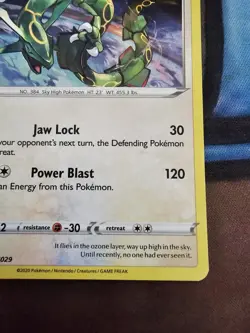 Rayquaza SWSH029 SWSH: Sword & Shield Promo Cards Holo Bleed Swirl NM - Image 2
