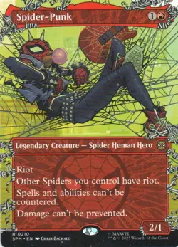 MTG: Marvel's Spider-Man: Borderless Spider-Punk (0210): LP Condition - Image 1