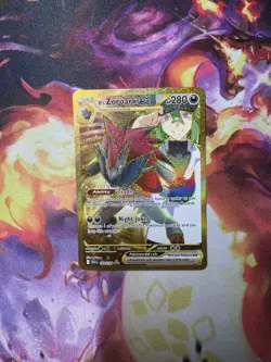 Pokemon TCG Journey Together Gold N's Zoroark EX Holo Ultra Rare 189/159 NM - Image 1