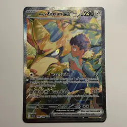 Pokemon TCG Hop's Zacian EX 186/159 Journey Together LP - Image 3