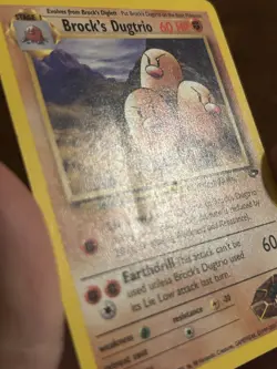 Brock's Dugtrio 22/132 Gym Challenge Regular MP Pokemon TCG - Image 2