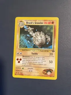 Pokemon TCG Brock's Graveler Gym Challenge 34/132 Regular Unlimited Uncommon NM - Image 1