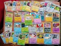Pokemon TCG Mix Card Lot of 52 Holo & Reverse Holo | NM/M| +Tin - Image 2
