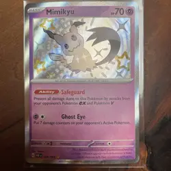 Mimikyu - Shiny Rare Holo SV: Paldean Fates 160/091 Baby Shiny NM - Pokemon TCG - Image 1