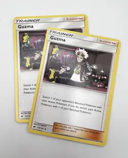 Guzma 115/147 x2 2x Pokemon Card 2017 Burning Shadows LP/MP - Image 1