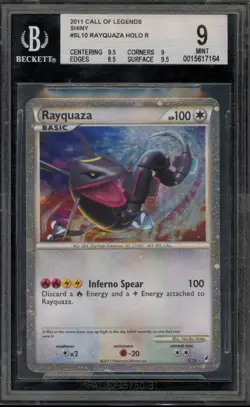 Pokemon Rayquaza Call of Legends Shiny Holo Rare #SL10 BGS 9 Mint - Image 1